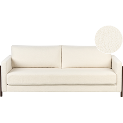 Beliani ORSA - Slaapbank-Wit-Bouclé