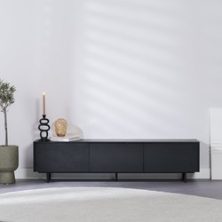 Tv-meubel Thomas zwart eiken 180 cm