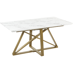 Beliani MAXIMUS - Eettafel-Wit-MDF