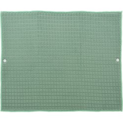 Afwas afdruipmat keuken - absorberend- microvezel - groen - 40 x 48 cm - Afdruiprekken