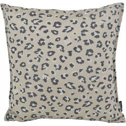 Jacquard Leopard Silver | 45 x 45 cm | Kussenhoes | Polyester