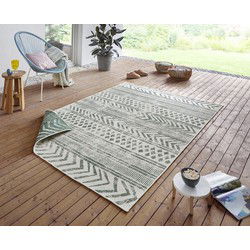 Binnen & Buitenkleed Omkeerbaar - Biri Groen/Crème - 80 X 150 CM