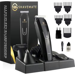 ShaveMate 5-in-1 Draadloze Baardtrimmer Bodygroomer mannen Waterproof