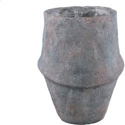 PTMD Bloempot Javay - 30x30x38 cm - Cement - Grijs