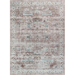 Vercai Rugs Vintage Collectie - Hoogpolig Vloerkleed - Machine Wasbaar - Chenille/ Polyester - Blush - 200x290 cm