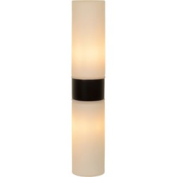 Elegante cilindervormig zwart-witte badkamer wandlamp