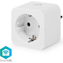 Nedis WIFIP121FWT Smartlife Smart Stekker Wi-fi Energiemeter 3680 W Type F (cee 7/3) -10 - 45 °c Android™ / Ios Wit