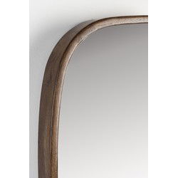 Spiegel Ovaal - Bruin Rubberhout - 40x5x80cm - Nyko