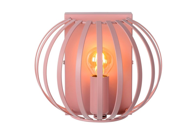 Modern en hip roze wandlamp E14 - 