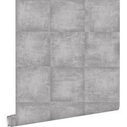 ESTAhome behang betonlook grijs - 53 cm x 10,05 m - 138203