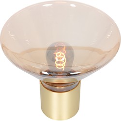Steinhauer tafellamp Ambiance - amberkleurig - metaal - 26 cm - E27 fitting - 3401ME