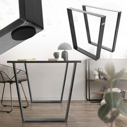 Tafelpoten Onderstel set van 2 V-Design 75 x 72 cm Industrieel gemaakt van staal ML-Design