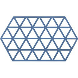 Krumble Siliconen pannenonderzetter Hexagon lang - Blauw