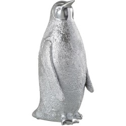  J-Line Decoratie Kerst Pinguïn Poly Zilver - Large