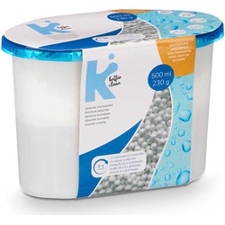 Vochtvanger 500ml - opneem korrels - Tegen schimmel/condens/geur - kelder/garage/huis/kasten - Vochtopnemers