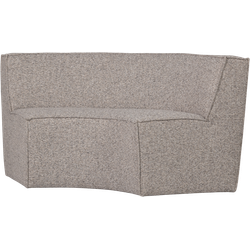 WOOOD Europa 2-Zits Eetbank - Geweven Stof - Zand - 85x131x131