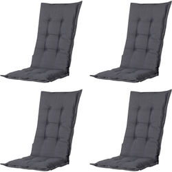 Madison -  Tuinstoelkussen Lage Rug Panama grey - Ca. 105x50 cm - Set van 4