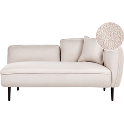 CHEVANNES - Chaise longue - Lichtbeige - Boucle