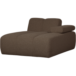 WOOOD Mojo Chaise Longue Elementenbank Rechts - Bouclé - Bruin