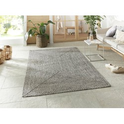 Binnen- En Buitenkleed - Trenzado Grijs Gemeleerd - 120 X 170 CM