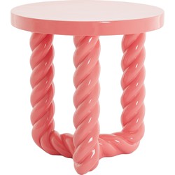 Light & Living - Bijzettafel VALLEJO - Ø46x46cm - Roze