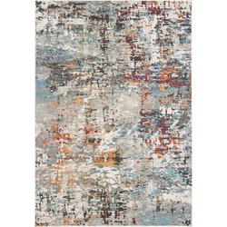 Safavieh Modern Chic Indoor Woven Area Rug, Madison Collection, MAD471, in Grey & Blue, 122 X 183 cm