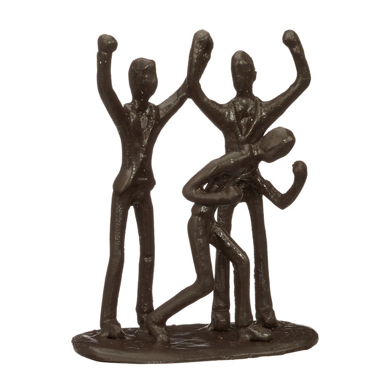 Decopatent® Beeld Sculptuur Succes - Sculptuur van Metaal - Design Sculpturen - Moments of Life - In Giftbox - 
