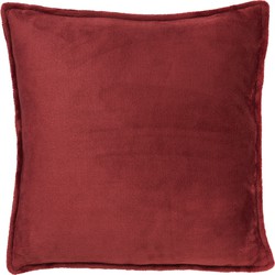 Dutch Decor CILLY - Kussenhoes fleece 45x45 cm - Merlot - rood - Dutch Decor