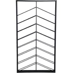 PTMD Vinno Wijnrek - 65 x 8 x 120 cm - Ijzer - Zwart
