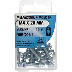 M.schroef moer ck m4x16mm 20st