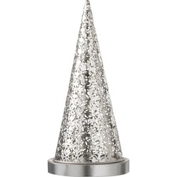  J-Line Tafellamp kegel Metaal Led zilver - Small