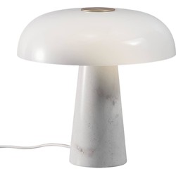 Tafellamp met smaakvol, verfijnd en Scandinavisch minimalisme design - opaalwit