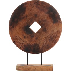 Light&living D - Ornament op voet 30x10x51 cm BULONGO hout bruin