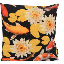Koi Waterlily | 45 x 45 cm | Kussenhoes | Katoen/Polyester