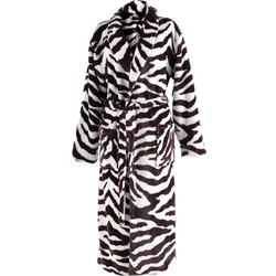 Zo Home Flanel Fleece Badjas Zebra - brown - XL