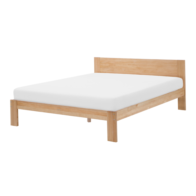 Bed hout 160 x 200 cm NARBONNE - 