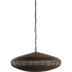 Light&living Hanglamp Ø51x20 cm BAHOTO mat donker bruin