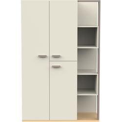 Kast met 3 deuren en 5 open vakken L119,7 cm - CAMILLIA