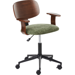 Beliani GUNNISON - Bureaustoel-Groen-Chenille