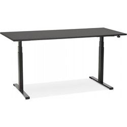 TRONIK elektrisch ergonomisch bureau 160x80x127 cm Zwart