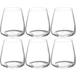 Secret de Gourmet Tumbler glazen Selenga - 430 ml - 6x stuks - Luxe - Drinkglazen - Waterglazen - Drinkglazen