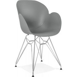 UNAMI moderne stoel 575x59x85 cm Grijs