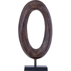 PTMD Deco Object Rhubie - 24x10x49 cm - Aluminium - Bruin