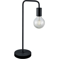Industriële Tafellamp  Diallo - Metaal - Zwart