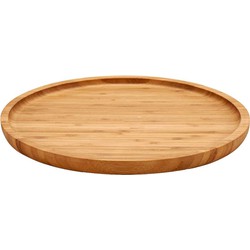 Kinvara Serveerplank - voor voedsel-hapjes - bamboe - rond - 25 cm - Serveerplanken