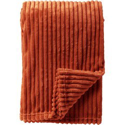 Dutch Decor MARTHY - Plaid 140x180 cm - Potters Clay - Oranje - Dutch Decor