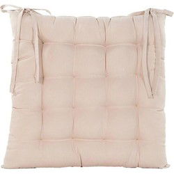 Stoelkussen 38x38 cm Ivoor