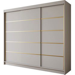 Meubella - Kledingkast Eagle - Beige - 250 cm