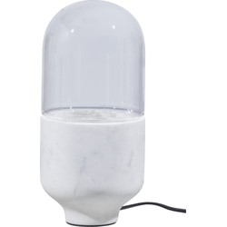 WOOOD Exclusive Asel Tafellamp Marmer Glas Off White