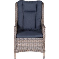 Osborne verstelbare fauteuil havana sand 6,5 mm reflex black - Garden Impressions